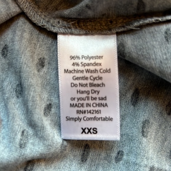 NWT Lularoe Julia dress in black and gray multi. Size XXS. - Picture 5 of 6